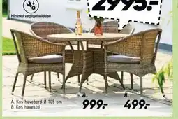 Bilka Kos havebord Ø 105 cm tilbud