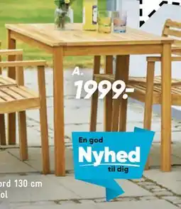 Bilka Rosenborg havebord 130 cm tilbud