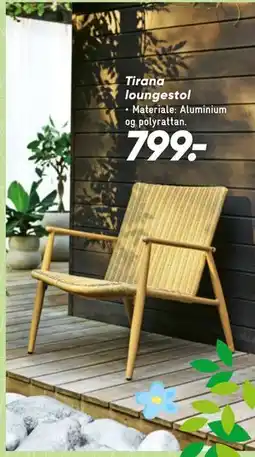 Bilka Tirana loungestol tilbud