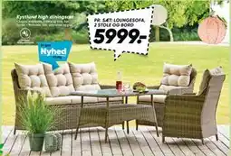Bilka Kystlund high diningsæt tilbud