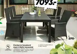 Bilka Canberra havebord 205 cm tilbud