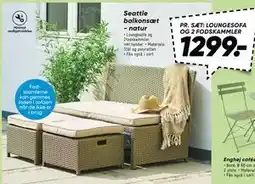 Bilka Seattle balkonsæt - natur tilbud