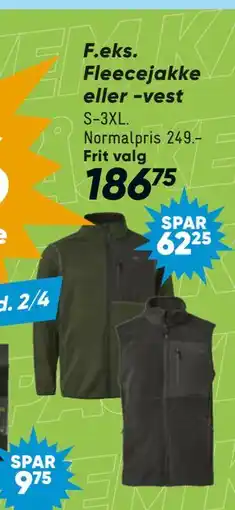 Bilka Fleecejakke eller -vest tilbud