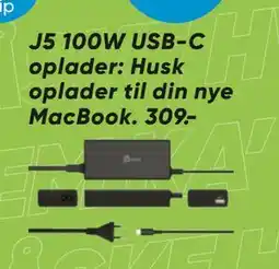 Bilka J5 100W USB-C oplader: Husk oplader til din nye MacBook tilbud