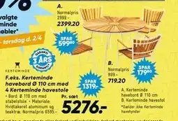Bilka Kerteminde havebord Ø 110 cm tilbud