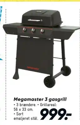 Bilka Megamaster 3 gasgrill tilbud