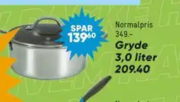 Bilka Gryde 3,0 liter tilbud
