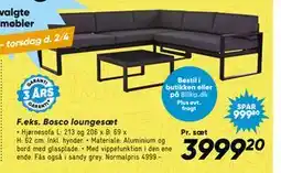 Bilka Bosco loungesæt tilbud