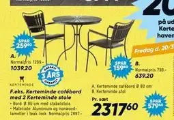 Bilka Kerteminde cafébord Ø 80 cm tilbud
