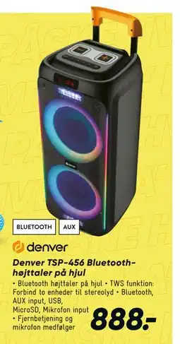 Bilka Denver TSP-456 Bluetoothhøjttaler på hjul tilbud