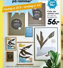 Bilka alu ramme i sort tilbud