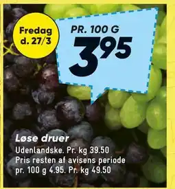 Bilka Løse druer tilbud