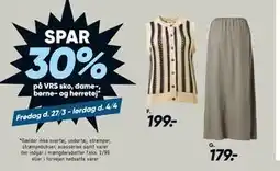 Bilka SPAR. 30% på VRS sko, dame-, børne- og herretøj tilbud