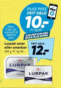 Bilka Lurpak smør eller smørbar tilbud