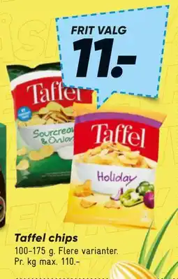 Bilka Taffel chips tilbud