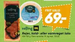 Bilka Rejer, kold- eller varmrøget laks tilbud