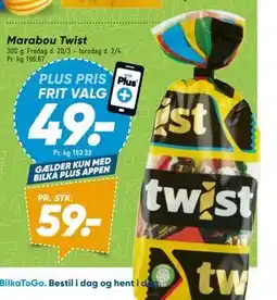 Bilka Marabou Twist tilbud