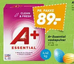 Bilka A+ Essential vaskepulver tilbud