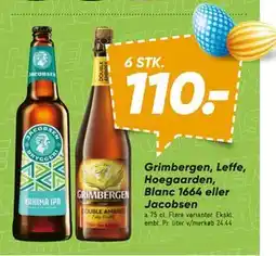 Bilka Grimbergen, Leffe, Hoegaarden, Blanc 1664 eller Jacobsen tilbud