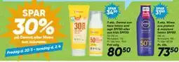 Bilka SPAR. 30% på Derma eller Nivea sun solcreme tilbud