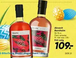 Bilka Akvavit Bornholm tilbud