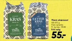 Bilka Them skæreost tilbud