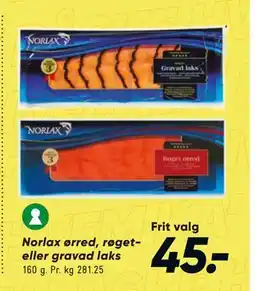 Bilka Norlax ørred, røget- eller gravad laks tilbud