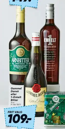 Bilka Gammel Dansk eller 1-Enkelt Bitter tilbud