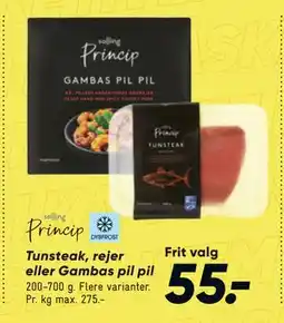 Bilka Tunsteak, rejer eller Gambas pil pil tilbud