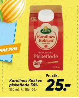 Bilka Karolines Køkken piskefløde 36% tilbud