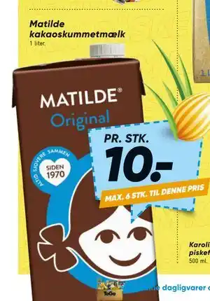 Bilka Matilde kakaoskummetmælk tilbud