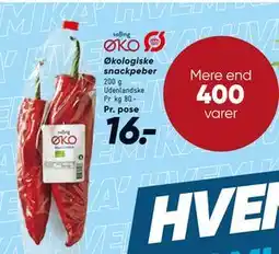 Bilka Økologiske snackpeber tilbud
