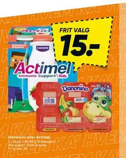 Bilka Danonino eller Actimel tilbud