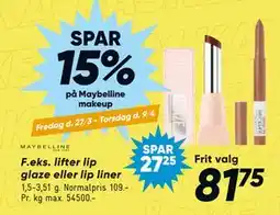 Bilka lifter lip glaze eller lip liner tilbud