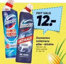Bilka Domestos toiletrens eller -blokke tilbud