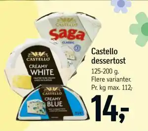 Føtex Castello dessertost tilbud
