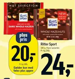 Føtex Ritter Sport tilbud