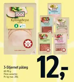 Føtex 3-Stjernet pålæg tilbud