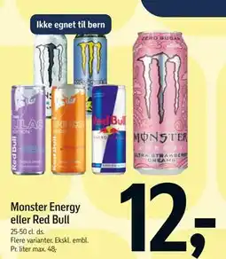 Føtex Monster Energy eller Red Bull tilbud