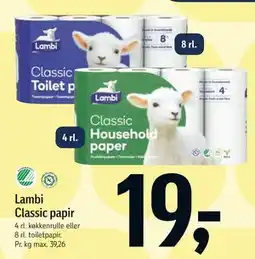 Føtex Lambi Classic papir tilbud