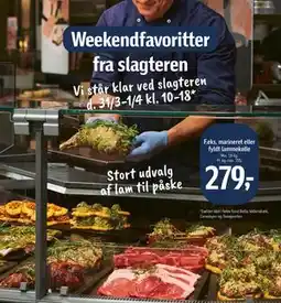 Føtex marineret eller fyldt lammekølle tilbud