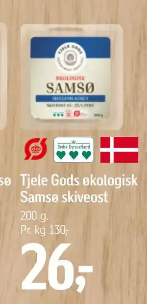 Føtex Tjele Gods økologisk Samsø skiveost tilbud
