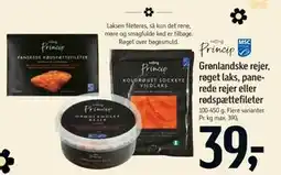 Føtex Grønlandske rejer, røget laks, panerede rejer eller rødspættefileter tilbud