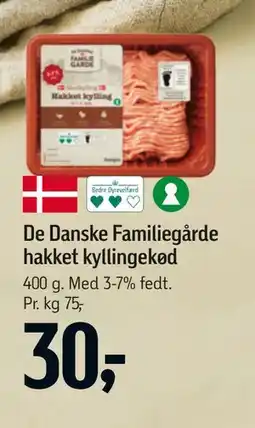 Føtex De Danske Familiegårde hakket kyllingekød tilbud
