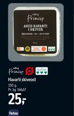 Føtex Havarti skiveost tilbud