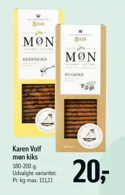Føtex Karen Volf møn kiks tilbud