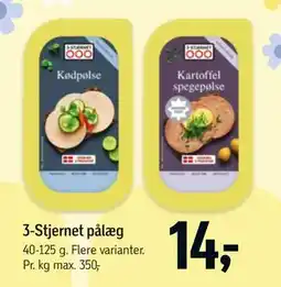 Føtex 3-Stjernet pålæg tilbud