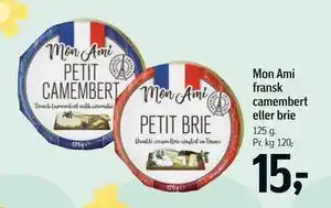 Føtex Mon Ami fransk camembert eller brie tilbud