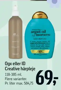 Føtex Ogx eller ID Creative hårpleje tilbud