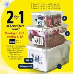 Føtex 2 for 1 på SmartStore Classic tilbud